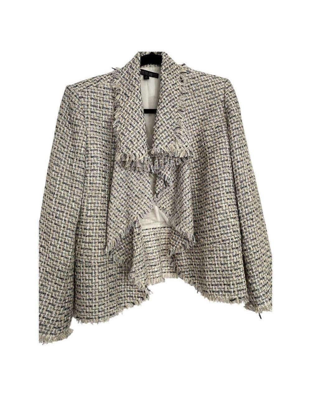 Lafayette 148 New York Tweed Pattern Blazer - Size 12 (EUC)